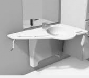 Lavabo réglable en hauteur