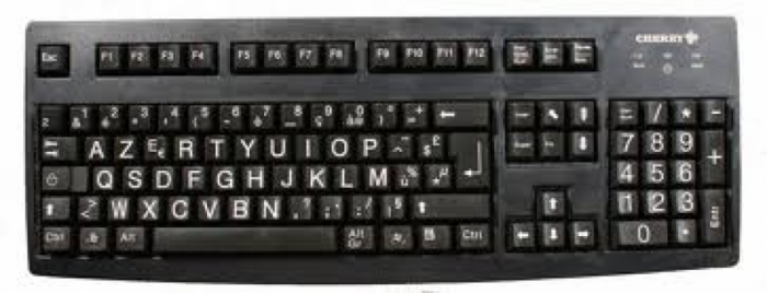 Clavier à grands caractères