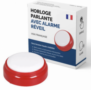 bouton pour horloge parlante