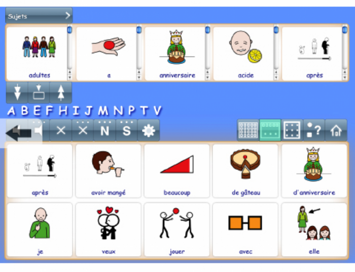 Logiciel de communication par pictogrammes