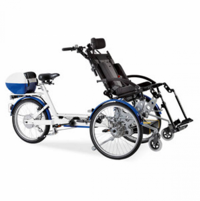 Vélo pousse-fauteuil détachable