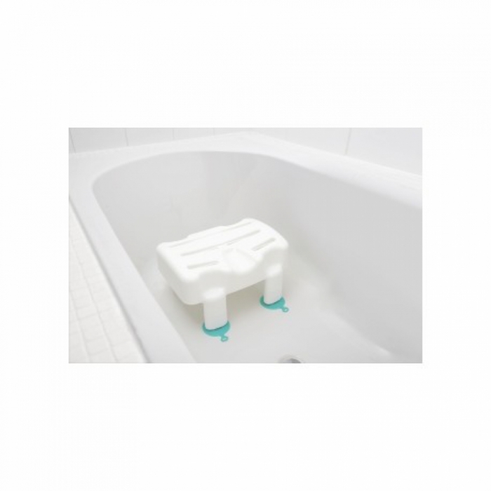 Tabouret de bain avec assise rectangulaire