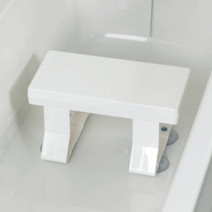 Tabouret de bain avec assise rectangulaire