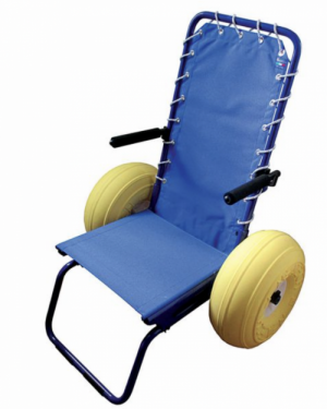 fauteuil roulant piscine grosse roue