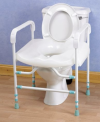 Cadre de toilette avec rehausseur
