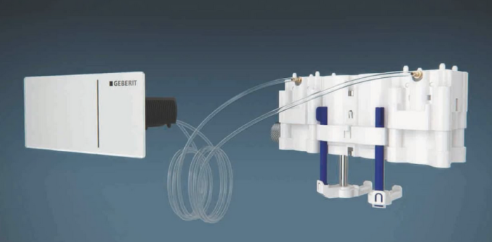 Chasse d'eau déportée