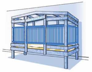 Le lit cabane à barreaux