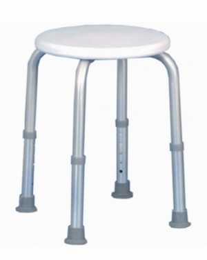 Tabouret de bain ou de douche avec assise circulaire