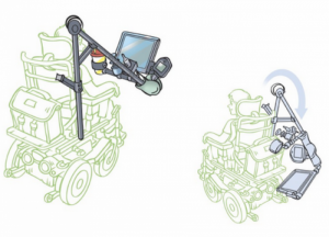 Structure pour fauteuil électrique