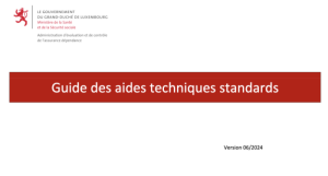 Luxembourg : Guide des aides techniques standards version 06/2024